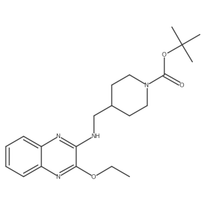 tert-Butyl 4-(((3-ethoxyquinoxalin-2-yl)amino)methyl)piperidine-1-carboxylate Structure