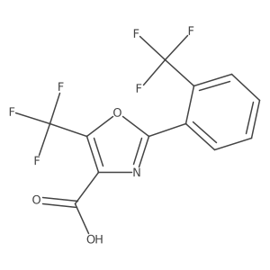 5-Trifluoromethyl-2-(2-trifluoromethylphenyl)oxazole-4-carboxylic acid结构式