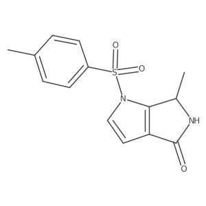 (R)-6-methyl-1-tosyl-5,6-dihydropyrrolo[3,4-b]pyrrol-4(1H)-one结构式