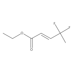 Ethyl (E)-4,4-difluoropent-2-enoate结构式