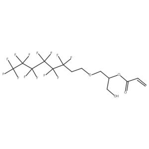 [1-(hydroxymethyl)-2-(3,3,4,4,5,5,6,6,7,7,8,8,8-tridecafluorooctoxy)ethyl] prop-2-enoate结构式
