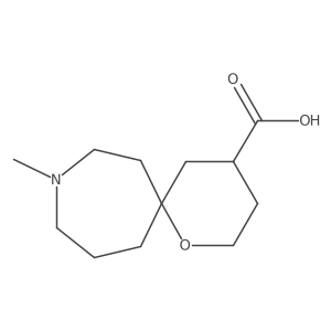 1-Oxa-9-azaspiro[5.6]dodecane-4-carboxylic acid, 9-methyl- Structure