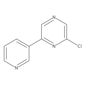 2-Chloro-6-(pyridin-3-yl)pyrazine Structure