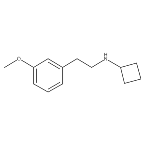 N-[2-(3-methoxyphenyl)ethyl]cyclobutanamine结构式