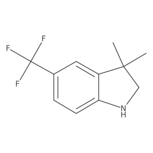 3,3-Dimethyl-5-(trifluoromethyl)indoline Structure