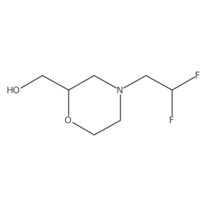 (4-(2,2-Difluoroethyl)morpholin-2-yl)methanol结构式
