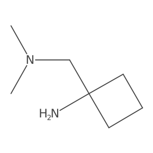 1-[(Dimethylamino)methyl]cyclobutan-1-amine Structure