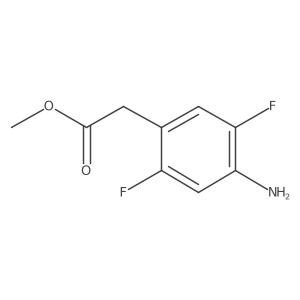 Methyl 4-amino-2,5-difluorophenylacetate结构式