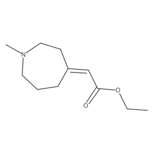 ethyl 2-[(4Z)-1-methylazepan-4-ylidene]acetate Structure