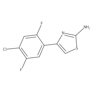 4-(4-Chloro-2,5-difluorophenyl)-1,3-thiazol-2-amine Structure