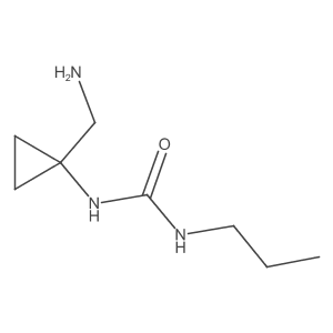 1-[1-(Aminomethyl)cyclopropyl]-3-propylurea Structure