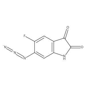 6-azido-5-fluoro-2,3-dihydro-1H-indole-2,3-dione Structure