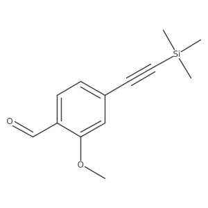 2-Methoxy-4-[2-(trimethylsilyl)ethynyl]benzaldehyde Structure