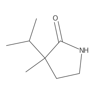 3-Methyl-3-(propan-2-YL)pyrrolidin-2-one结构式