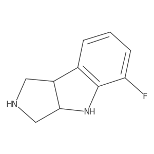 Pyrrolo[3,4-b]indole, 5-fluoro-1,2,3,3a,4,8b-hexahydro-结构式