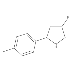4-Fluoro-2-(4-methylphenyl)pyrrolidine Structure