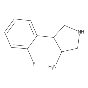 4-(2-Fluorophenyl)pyrrolidin-3-amine Structure