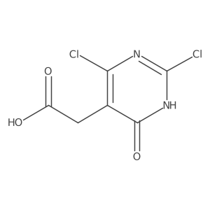 2-(2,6-Dichloro-4-oxo-1,4-dihydropyrimidin-5-yl)acetic acid Structure