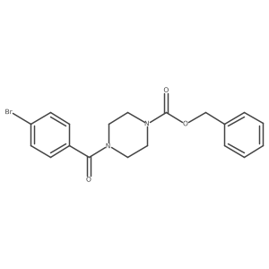 Benzyl 4-(4-bromobenzoyl)piperazine-1-carboxylate Structure