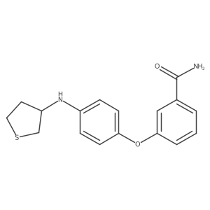 3-{4-[(Thiolan-3-yl)amino]phenoxy}benzamide Structure