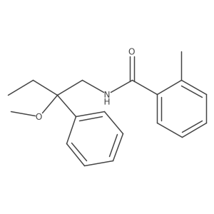N-(2-methoxy-2-phenylbutyl)-2-methylbenzamide Structure