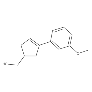 [3-(3-Methoxyphenyl)cyclopent-3-en-1-yl]methanol Structure