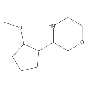 3-(2-Methoxycyclopentyl)morpholine结构式