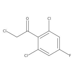 2',6'-Dichloro-4'-fluorophenacyl chloride Structure