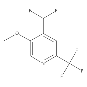 4-(Difluoromethyl)-5-methoxy-2-(trifluoromethyl)pyridine Structure
