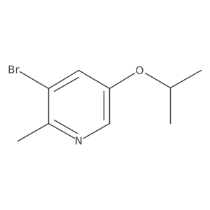 3-Bromo-2-methyl-5-(propan-2-yloxy)pyridine Structure