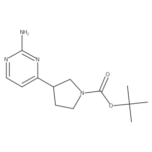 Tert-butyl 3-(2-aminopyrimidin-4-YL)pyrrolidine-1-carboxylate Structure