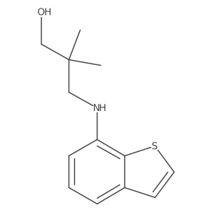3-[(1-Benzothiophen-7-yl)amino]-2,2-dimethylpropan-1-ol Structure