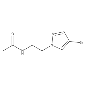 N-[2-(4-bromo-1H-pyrazol-1-yl)ethyl]acetamide Structure