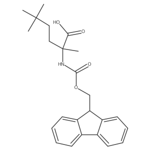 2-({[(9H-fluoren-9-yl)methoxy]carbonyl}amino)-2,5,5-trimethylhexanoic acid Structure