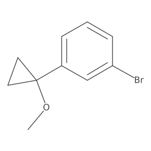 1-Bromo-3-(1-methoxycyclopropyl)benzene Structure