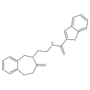 N-(2-(3-oxo-2,3-dihydrobenzo[f][1,4]oxazepin-4(5H)-yl)ethyl)benzo[b]thiophene-2-carboxamide Structure
