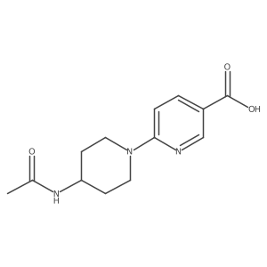 6-(4-Acetamidopiperidin-1-yl)pyridine-3-carboxylic acid Structure