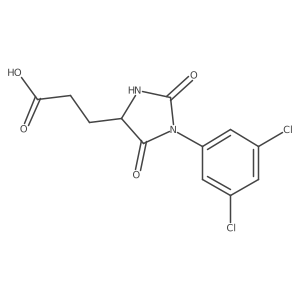 3-[1-(3,5-Dichlorophenyl)-2,5-dioxoimidazolidin-4-yl]propanoicacid Structure