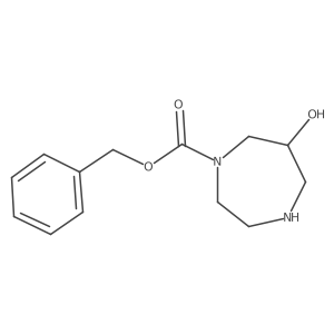 Benzyl (R)-6-hydroxy-1,4-diazepane-1-carboxylate结构式