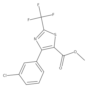 Methyl 4-(3-chlorophenyl)-2-(trifluoromethyl)thiazole-5-carboxylate Structure