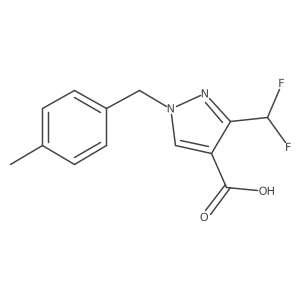 3-(Difluoromethyl)-1-(4-methylbenzyl)-1H-pyrazole-4-carboxylic acid Structure