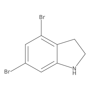 4,6-Dibromoindoline结构式
