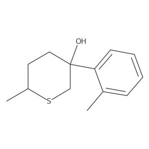 6-Methyl-3-(2-methylphenyl)thian-3-ol Structure