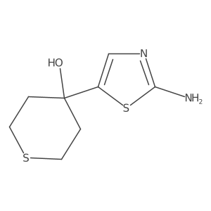 4-(2-Amino-1,3-thiazol-5-yl)thian-4-ol Structure