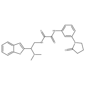 N-[2-(1-benzofuran-2-yl)-2-(dimethylamino)ethyl]-N'-[3-(2-oxopyrrolidin-1-yl)phenyl]ethanediamide Structure