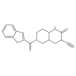 6-(1-Benzofuran-2-carbonyl)-2-oxo-1,3,4,4a,5,7,8,8a-octahydro-1,6-naphthyridine-3-carbonitrile Structure