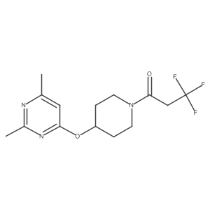 1-(4-((2,6-Dimethylpyrimidin-4-yl)oxy)piperidin-1-yl)-3,3,3-trifluoropropan-1-one Structure