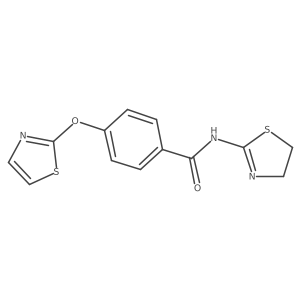 N-(4,5-dihydrothiazol-2-yl)-4-(thiazol-2-yloxy)benzamide Structure