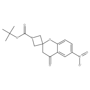 Tert-butyl 6'-nitro-4'-oxo-3',4'-dihydrospiro[azetidine-3,2'-[1]benzopyran]-1-carboxylate Structure