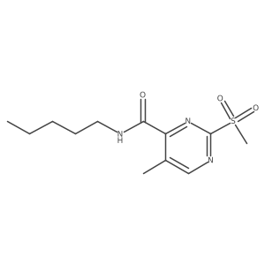2-methanesulfonyl-5-methyl-N-pentylpyrimidine-4-carboxamide Structure